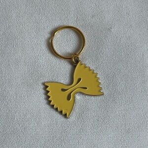 Paper Source Gold Bowtie Keychain